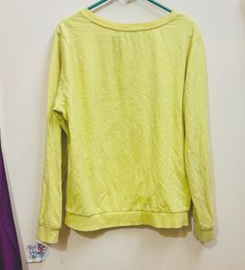 Women Yellow Sweatshirt