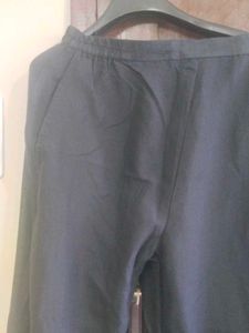 Elegant Grey Casual Pants