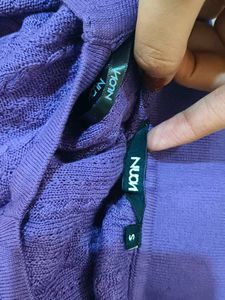 Purple Knit Crop Top (NUON by Westside) Sale ❗❗❗