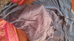 Elegant Blue Embroidered Kurti with Mirror Work an