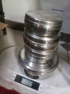 4 Big Steel Tiffins