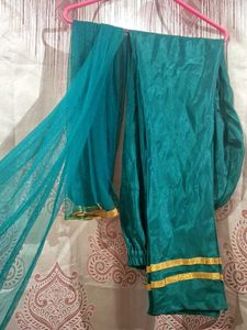 Emerald Green &amp; Gold Anarkali