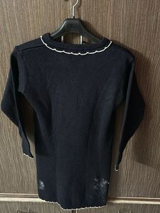 Black Button-Down Cardigan