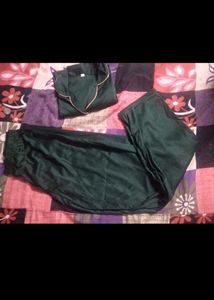 Elegant Green Pajama Set