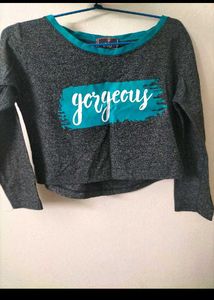 Gorgeous Cropped Long Sleeve Top