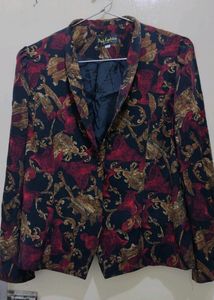 Korean Style Mini Printed Blazer