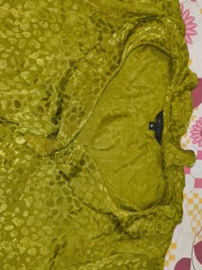 Green Patterned Top