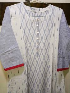 Ikat Print Kurta