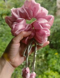 Tulip🌷Pink Silk Scrunchie