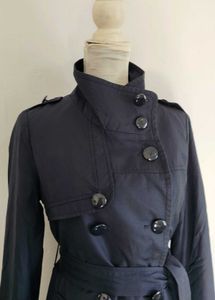 Navy Blue Classic Trench Coat