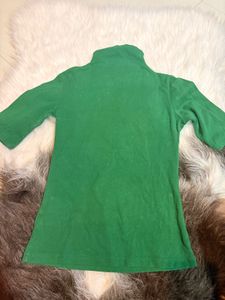 Green High Neck Top