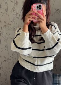 Striped Knit Sweater