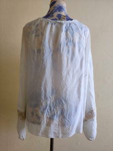 Embroidered Peasant Blouse