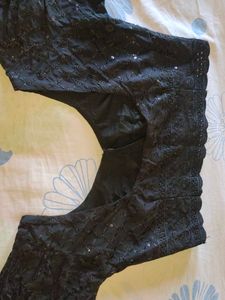 Black Embroidered Blouse