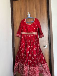 Elegant Red Ethnic Gown