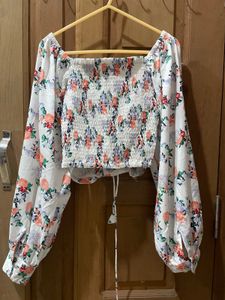 Floral Long Sleeves Top