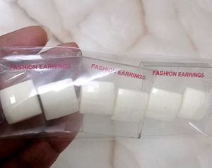 Square White Fashion Earrings