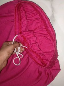 Drawstring Pink Leggings