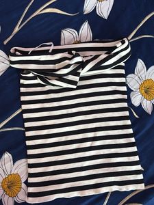 Striped Off-Shoulder Top