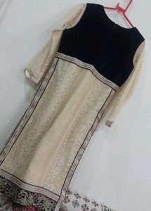 Net Kurta With Heavy Stone Work🖤✨️
