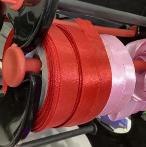 Craft Ribbons - Red &amp; Pink set of 5