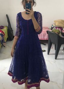 Dark Blue Anarkali