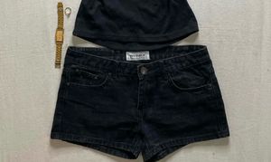 denim shorts