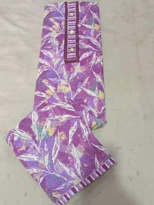 Beautiful Girlish Suit With Print Bottom