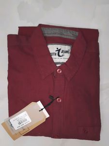 SLIM FIT SHIRT(Meroon)