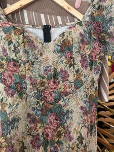 Urbanic Floral Puff Sleeve Dress