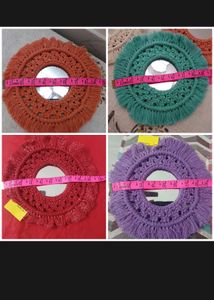 9.5 Macrame Mirror