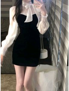 Black Korean Mini Dress