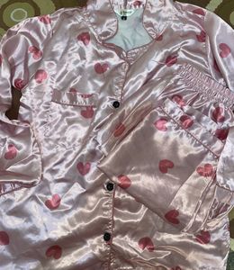 Pink Heart Pajama Set