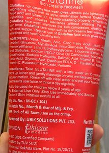 Glutafine Rich Creamy Facewash