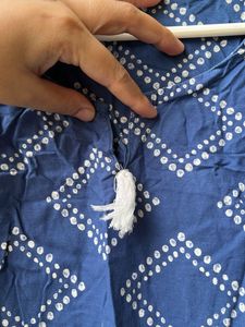 Beautiful 😍 Blue Printed Kurta ❤️