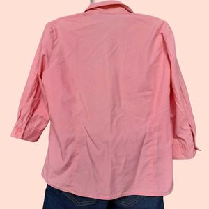 Pink 3/4 Sleeve Shirt