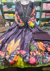 Long Gawn With Dupatta