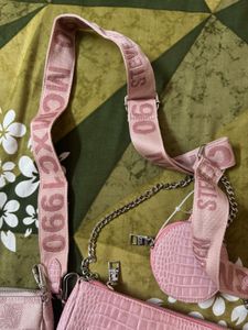 Steve Madden Pink Crossbody Bag With Pouch