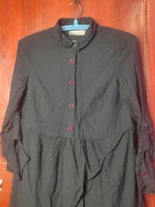 Black Button-Down Dress