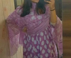 Cotton kurti with dupatta