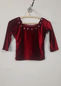 Velvet Crop Top