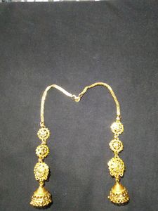 Gold-Plated Brass Golden Jhumki For Womens