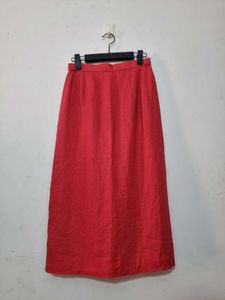 Red Straight Skirt