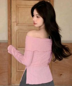 Pink Off-Shoulder Top