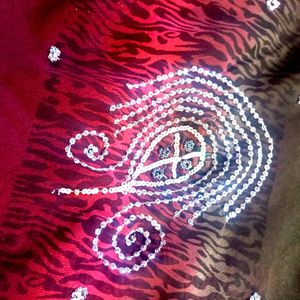 Saree🔥 Full Work On Anchal(Pallu)