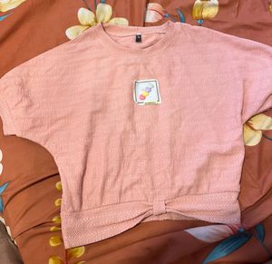 Pink short sleeve top