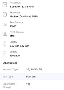 Panasonic Eluga i8 Android Mobile