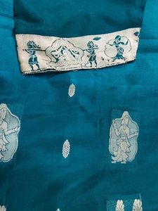 Elegant Teal Saree
