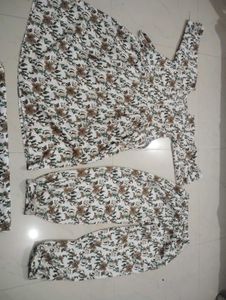 Floral Print Pajama Set