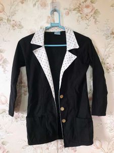 Beautiful Black And White Coat For Women 🖤